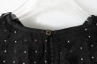 画像10: Khadi Silk Organdy & Embroidery Blouse (BK) (10)