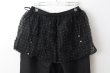 画像3: Khadi Silk Organdy & Embroidery Flap Pants (BK) (3)