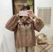 画像13: Khadi Silk Polka dots Print Frill Flare Blouse (DBL) (13)
