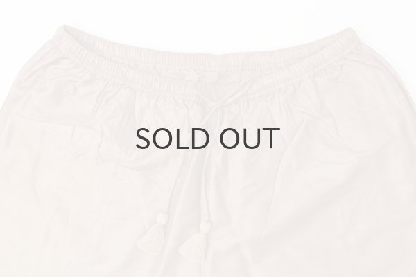 画像3: Khadi Silk Hem Tuck Pants (C.BR) (3)