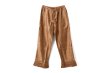 画像1: Khadi Silk Hem Tuck Pants (C.BR) (1)