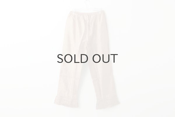 画像2: Khadi Silk Hem Tuck Pants (C.BR) (2)