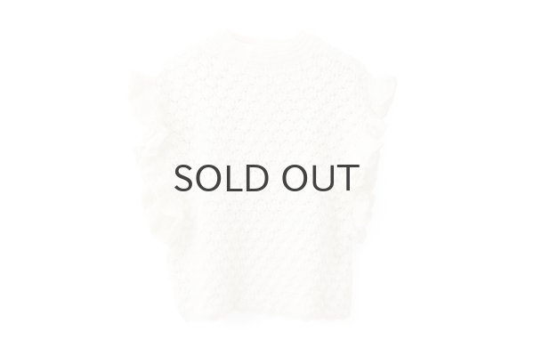 画像1: shop別注!! Hand Knit Hand Crochet Gilet (IV) (1)