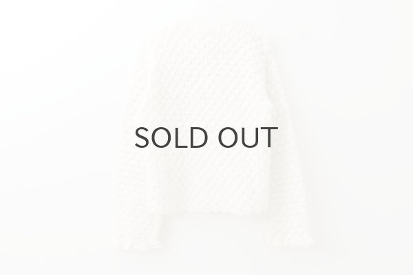 画像2: shop別注!! Hand Knit Hand Crochet Cadigan (IV) (2)