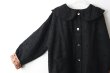 画像9: Khadi Thick Silk & Embroidery Round Collar Blouson (BK) (9)