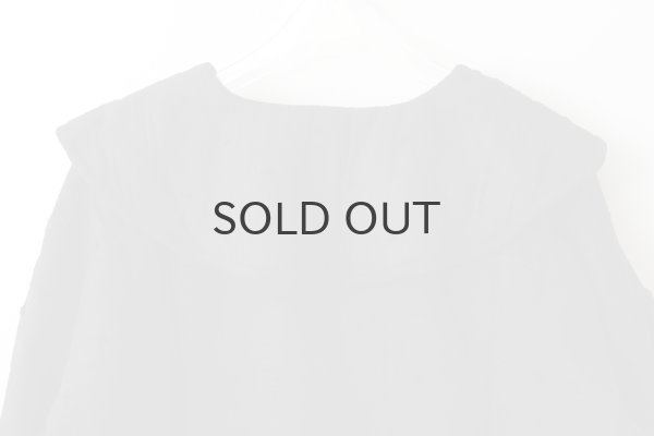 画像12: Khadi Thick Silk & Embroidery Round Collar Blouson (BK) (12)