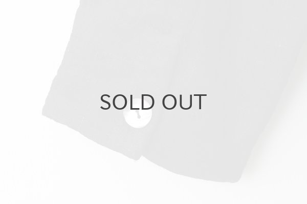 画像13: Khadi Thick Silk & Embroidery Round Collar Blouson (BK) (13)