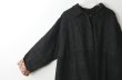 画像9: Khadi Thick Silk & Embroidery Qilting Coat (BK) (9)