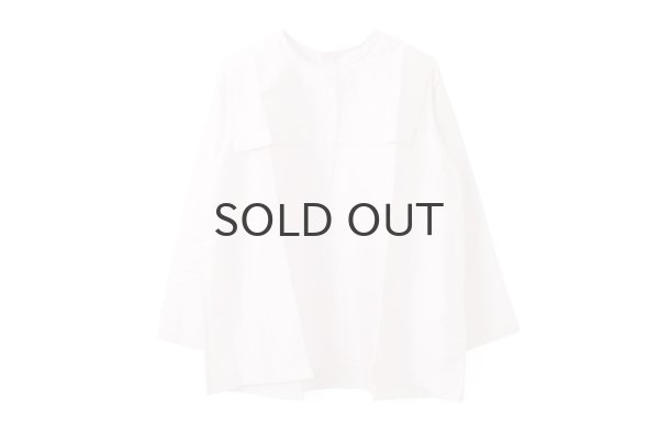 画像1: Khadi Silk Back Button Sailor Blouse (RW) (1)