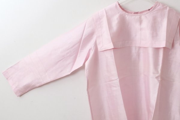 画像4: Khadi Silk Back Button Sailor Blouse (RW) (4)