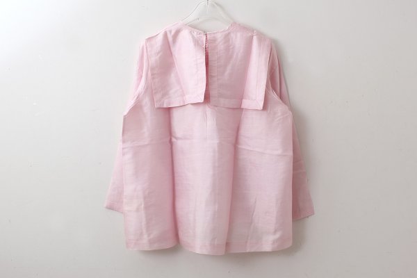画像2: Khadi Silk Back Button Sailor Blouse (RW) (2)
