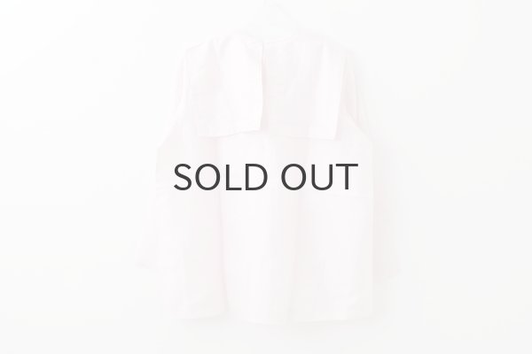 画像2: Khadi Silk Back Button Sailor Blouse (RW) (2)