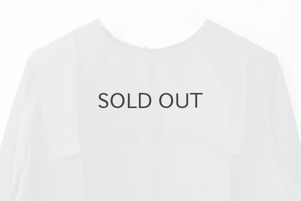 画像3: Khadi Silk Back Button Sailor Blouse (CH) (3)