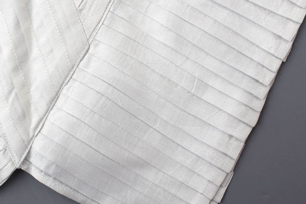 画像4: Khadi Silk Tuck Ruffle Collar (WH) (4)
