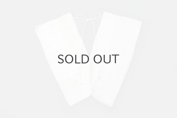 画像2: Khadi Silk Tuck Ruffle Collar (WH) (2)