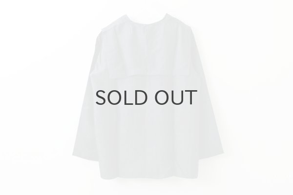 画像2: Khadi Silk Back Button Sailor Blouse (CH) (2)