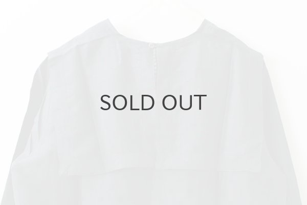 画像7: Khadi Silk Back Button Sailor Blouse (CH) (7)