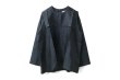 画像1: Khadi Silk Back Button Sailor Blouse (CH) (1)