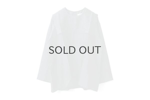 画像1: Khadi Silk Back Button Sailor Blouse (CH) (1)