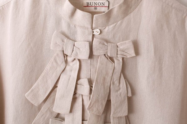 画像5: Khadi Linen Ribbon Overalls (EC) (5)