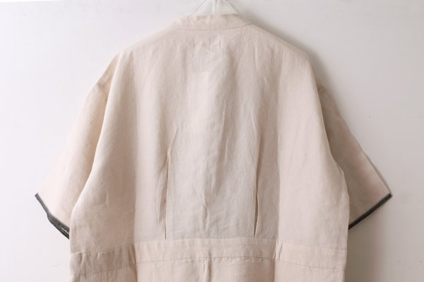 画像9: Khadi Linen Ribbon Overalls (EC) (9)