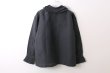 画像2: Khadi Linen Tuck Collar Blouse (CH) (2)