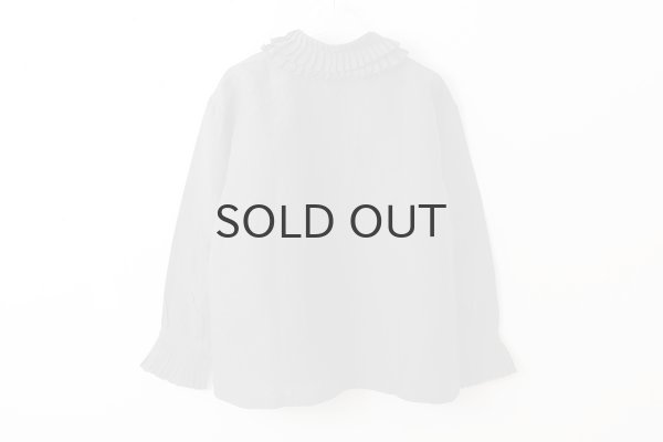 画像2: Khadi Linen Tuck Collar Blouse (CH) (2)