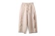 画像1: Khadi Linen Ruffle Tuck pants (EC) (1)
