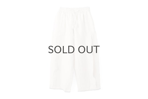 画像1: Khadi Linen Ruffle Tuck pants (EC) (1)