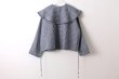 画像3: Khadi Linen Cotton Big Collar Wide Blouse (CH) (3)