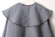 画像4: Khadi Linen Cotton Big Collar Wide Blouse (CH) (4)