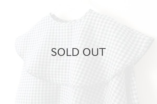 画像5: Khadi Linen Cotton Big Collar Wide Blouse (CH) (5)