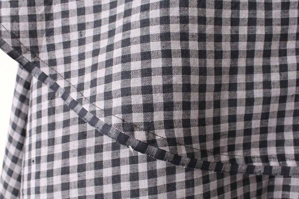 画像6: Khadi Linen Cotton Big Collar Wide Blouse (CH) (6)