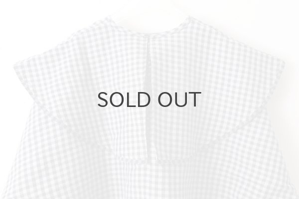画像10: Khadi Linen Cotton Big Collar Wide Blouse (CH) (10)