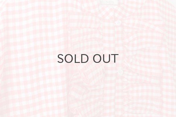 画像4: Khadi Linen Cotton Gingham Check Gingham Frill Overalls  (RD) (4)