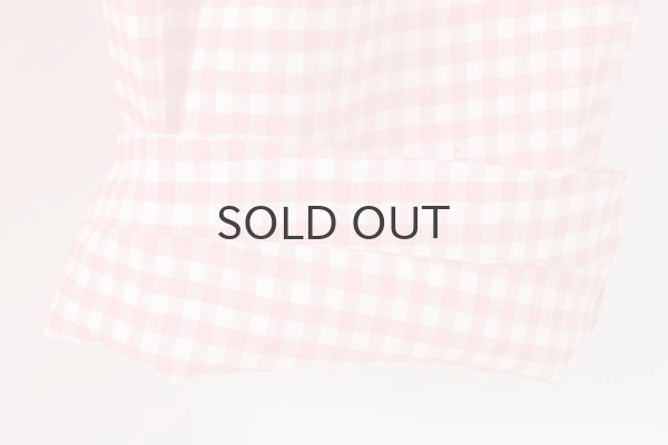 画像11: Khadi Linen Cotton Gingham Check Gingham Frill Overalls  (RD) (11)