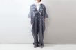 画像11: Khadi Linen Cotton Gingham Check Gingham Frill Overalls  (CH) (11)