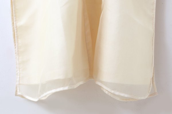 画像7: Khadi Silk Organdy & Embroidery Collar Dress (EC) (7)