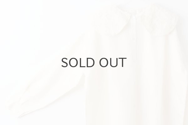 画像6: Khadi Silk Organdy & Embroidery Collar Dress (EC) (6)