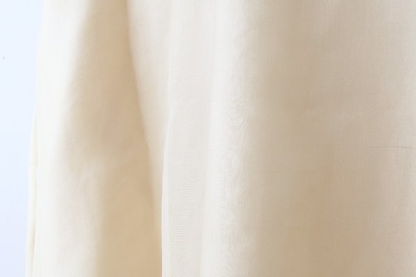 画像11: Khadi Silk Organdy & Embroidery Collar Dress (EC) (11)