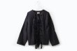 画像1: Khadi Silk Ribbon Light Jackt (BK) (1)