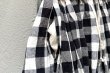 画像3: 綿リネンギンガムチェック製品洗ギャザースカート (3)