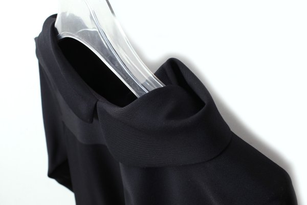 画像3: ウールギャバ後染ワンピース (BK) (3)