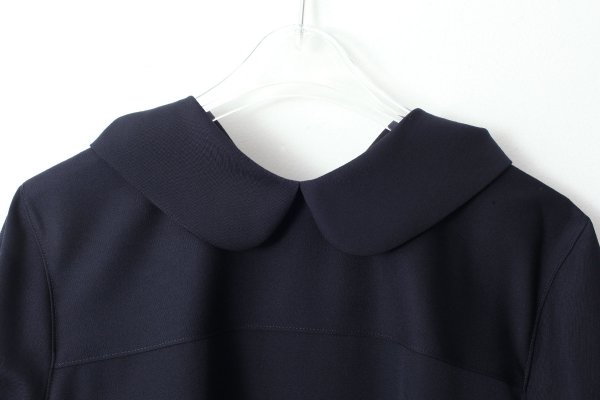 画像3: ウールギャバ後染ワンピース (NV) (3)