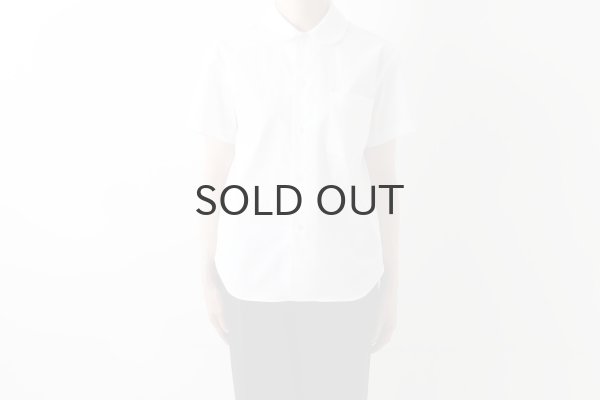 画像11: ポケット付き丸襟半袖ブラウス (WH) (11)