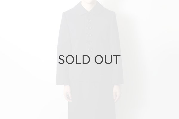 画像14: ウールギャバ 丸襟ジャケット (NV) (14)