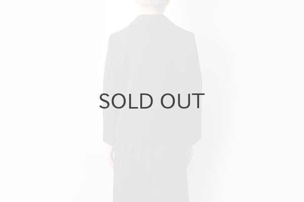 画像16: ウールギャバ 丸襟ジャケット (NV) (16)