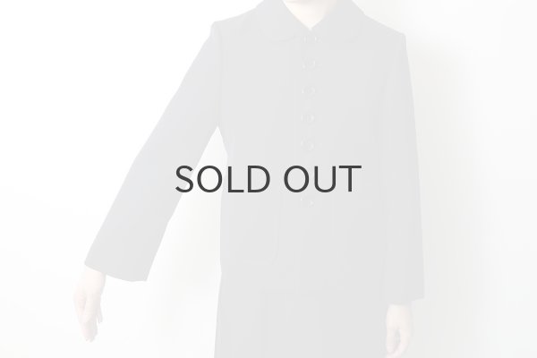 画像17: ウールギャバ 丸襟ジャケット (NV) (17)