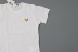 画像2: 【Men's】PLAY T-SHIRT GOLD HEART (WH) (2)