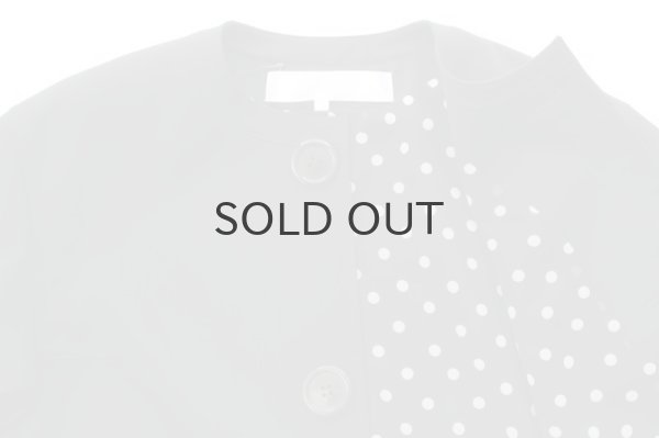 画像7: ビッグボタン ノーカラージャケット (BK) (7)